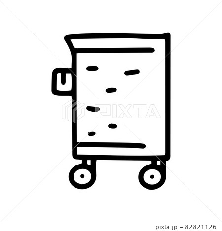 wheel laundry basket line vector doodle simple icon wheel laundry basket line vector doodle simple icon 82821126