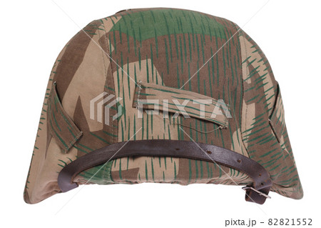 German nazi army helmet with cover, camouflage type Splinter, helmet M35, M40, M42. German nazi army helmet with cover, camouflage type Splinter, helmet M35, M40, M42. 82821552