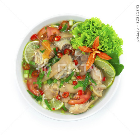 Spicy Soup with Pork Legs hot and Sour Good tasty Thai Food Spicy Soup with Pork Legs hot and Sour Good tasty Thai Food 82821845