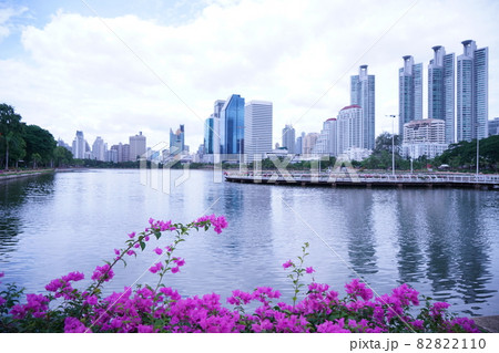 View of Benjakitti Park, Bangkok, Thailand 82822110