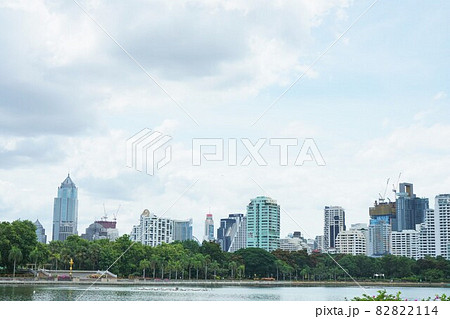 Benjakitti Park and the surroundings in Bangkok, T Benjakitti Park and the surroundings in Bangkok, T 82822114