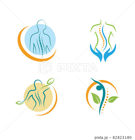 Chiropractic symbol Vector icon design illustration 82823180