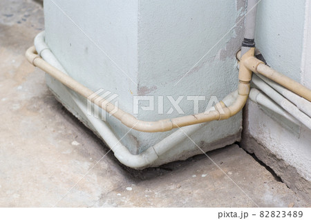 Collapse concrete floor causing the land subsidence Collapse concrete floor causing the land subsidence 82823489