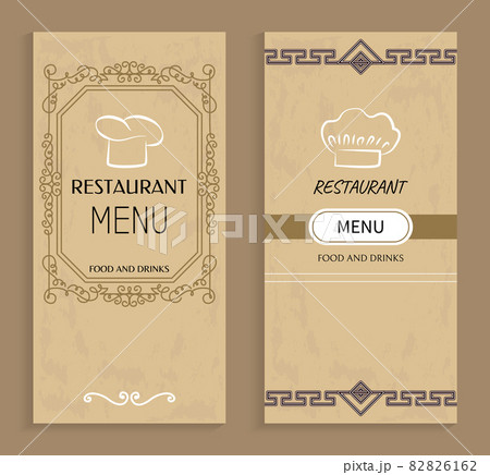 Restaurant Menu with Drinks and Food Templates 82826162