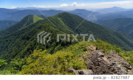 夏の谷川岳・天神尾根からの展望 82827987