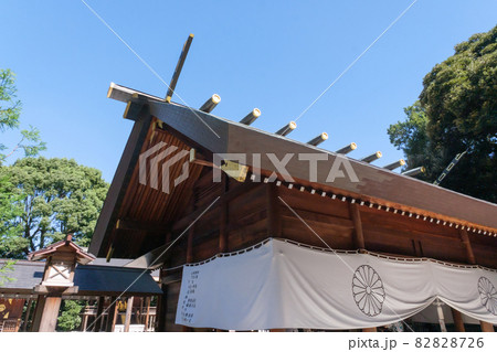 神社仏閣 阿佐ヶ谷神明宮の拝殿と本殿 東京都杉並区 神社仏閣 阿佐ヶ谷神明宮の拝殿と本殿 東京都杉並区 82828726