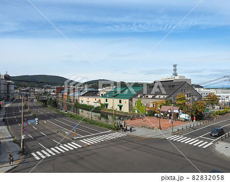 小樽運河 小樽出抜小路展望台から 小樽運河 小樽出抜小路展望台から 82832058