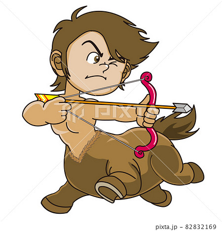 弓矢を引くケンタウロスのイラスト素材 2169