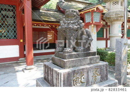 太宰府天満宮　楼門・狛犬 82833461
