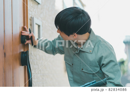 玄関ドアの鍵交換 82834086