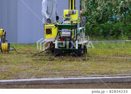 宅地の地盤調査　宅地の自動貫入試験 82834233