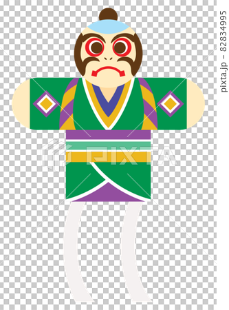 New Year's kite illustration material New Year's kite illustration material 82834995