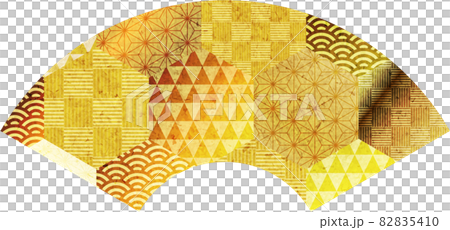 金葉式六角日紋扇 82835410