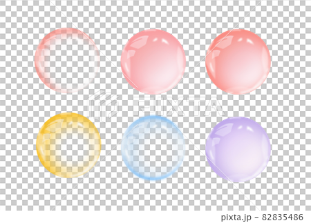 Transparent water droplets / circle Transparent water droplets / circle 82835486
