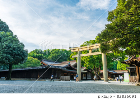 東京 明治神宮 客殿前の鳥居 東京 明治神宮 客殿前の鳥居 82836091