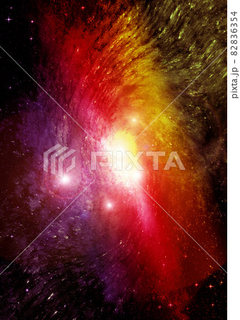 galaxy in a free space. 3D rendering 82836354