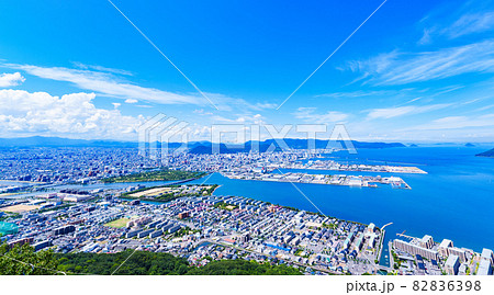 高松市 地方都市 四国 香川県 ハイアングル 【 屋島 からの パノラマビュー 】 高松市 地方都市 四国 香川県 ハイアングル 【 屋島 からの パノラマビュー 】 82836398
