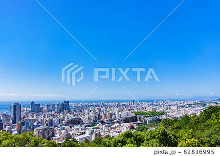 神戸市　俯瞰　パノラマ　都市風景　【 観光名所 】 82836995