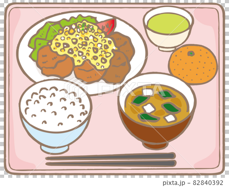 学食・食堂＿唐揚げ・竜田揚げタルタルソース 82840392