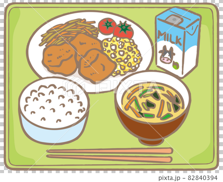 學校午餐/學校食堂_炸雞/tatsutaage塔塔醬 82840394