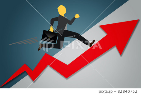 Stepping up to the top of arrow for success Stepping up to the top of arrow for success 82840752