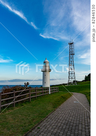 恵山岬＿灯台＿ライトハウス＿青空＿岬 82846530