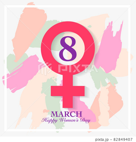 Women day card. 8 March, international womens day background 82849407