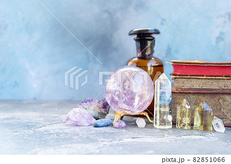 Healing crystals concept Healing crystals concept 82851066