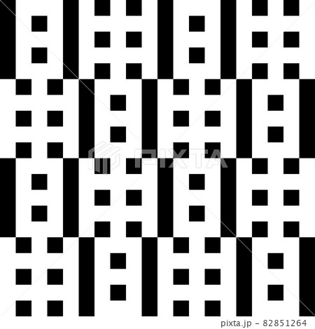 Abstract geometric black and white seamless pattern for web page, textures, card, poster, fabric, textile. Monochrome graphic repeating design. Modern minimalist stylish squared ornament. Abstract geometric black and white seamless pattern for web page, textures, card, poster, fabric, textile. Monochrome graphic repeating design. Modern minimalist stylish squared ornament. 82851264