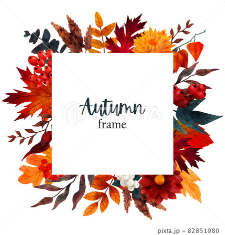 Fall floral banner, design template, hand drawn Fall floral banner, design template, hand drawn 82851980
