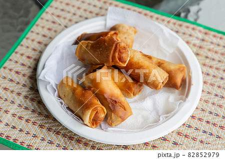 fried spring rolls with shrimp quick snack asia fried spring rolls with shrimp quick snack asia 82852979