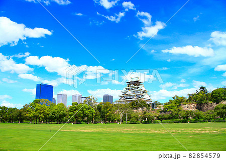 大阪市、大阪城とその周辺の風景 大阪市、大阪城とその周辺の風景 82854579