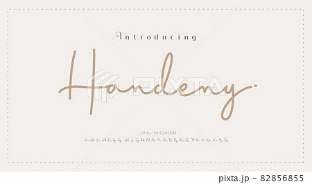 Hand drawn elegant alphabet letters font and number. Classic Lettering Minimal Fashion Designs. Typography modern serif fonts regular decorative vintage concept. vector illustration Hand drawn elegant alphabet letters font and number. Classic Lettering Minimal Fashion Designs. Typography modern serif fonts regular decorative vintage concept. vector illustration 82856855