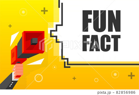Fun Fact banner template. Marketing flyer with megaphone. Isometric and pixel style. Template for retail promotion and announcement. Vector illustration. Fun Fact banner template. Marketing flyer with megaphone. Isometric and pixel style. Template for retail promotion and announcement. Vector illustration. 82856986