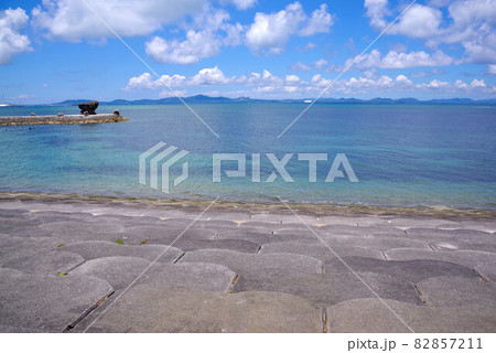 沖縄 海中道路の風景 沖縄 海中道路の風景 82857211