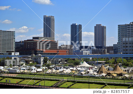 東京　江東区　晴海、豊洲の都市風景　マンション郡 82857557