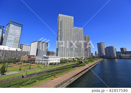 東京 江東区 晴海、豊洲の都市風景 マンション郡 東京 江東区 晴海、豊洲の都市風景 マンション郡 82857580