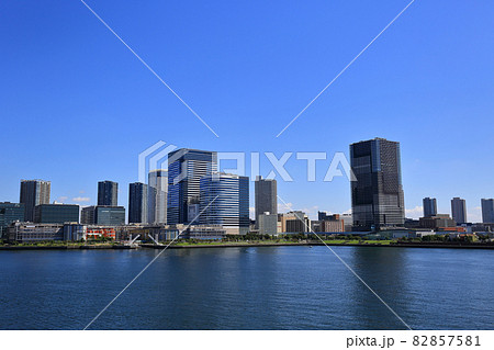 東京 江東区 晴海、豊洲の都市風景 マンション郡 東京 江東区 晴海、豊洲の都市風景 マンション郡 82857581