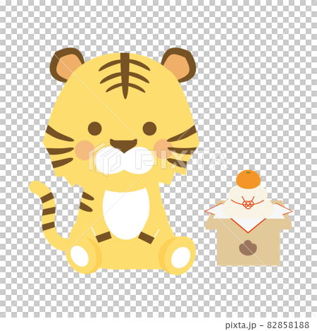 鏡餅と寅 82858188