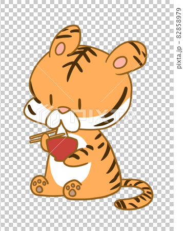 Tiger eating ozoni 82858979