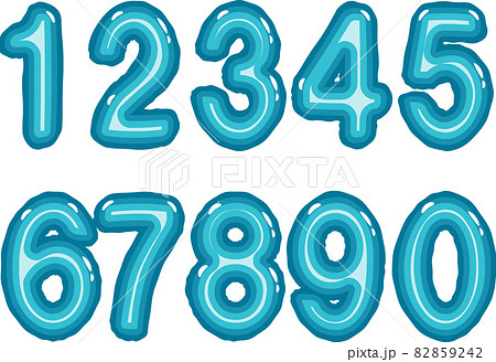 アルミバルーン 数字 ブルー アルミバルーン 数字 ブルー 82859242