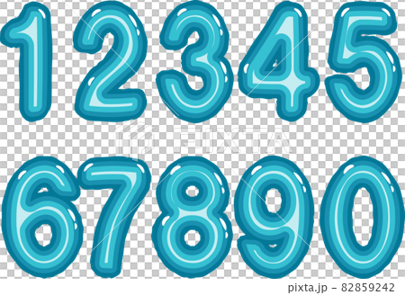 アルミバルーン 数字 ブルー アルミバルーン 数字 ブルー 82859242