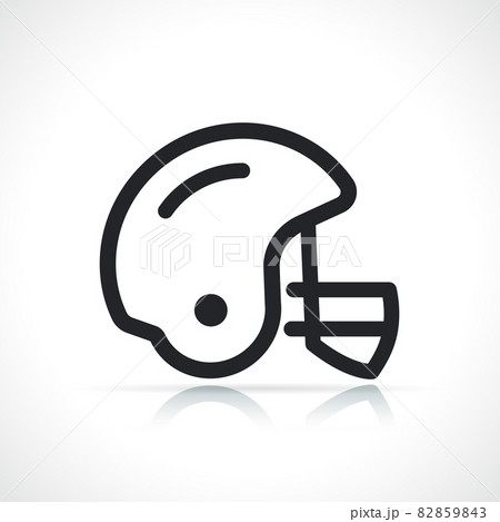 american football helmet line icon - Stock Illustration [82859843] - PIXTA