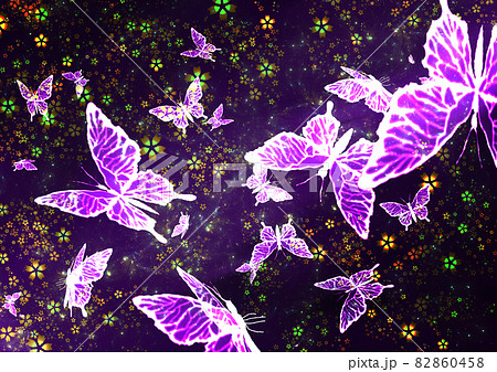 桜と蝶のイラスト素材