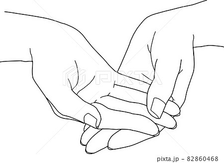 手を重ねる 手を重ねる 82860468