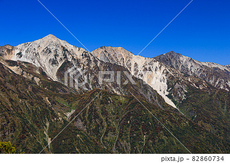 北アルプスの秋 八方尾根 八方池と後立山連峰(白馬三山) 北アルプスの秋 八方尾根 八方池と後立山連峰(白馬三山) 82860734