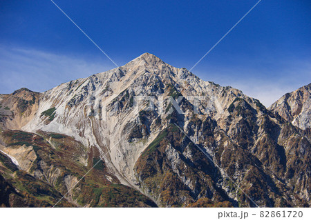 北アルプスの秋 八方尾根から白馬三山(鑓ヶ岳)を望む 北アルプスの秋 八方尾根から白馬三山(鑓ヶ岳)を望む 82861720