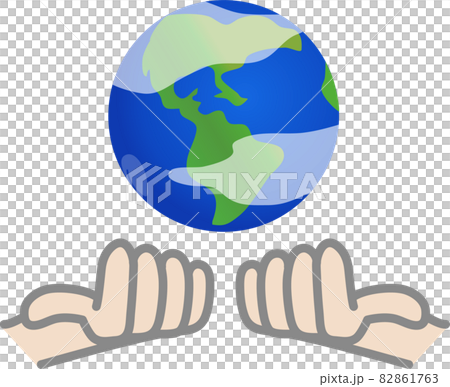 地球保護的生命支持圖像說明 82861763