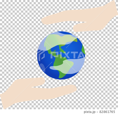 Life support image illustration of earth protection 82861765