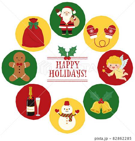 クリスマスイラストセットB クリスマスイラストセットB 82862285
